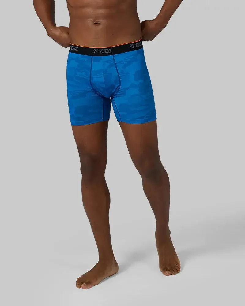 Men's Cool Active Printed Boxer Briefs - Deep Royal Camo