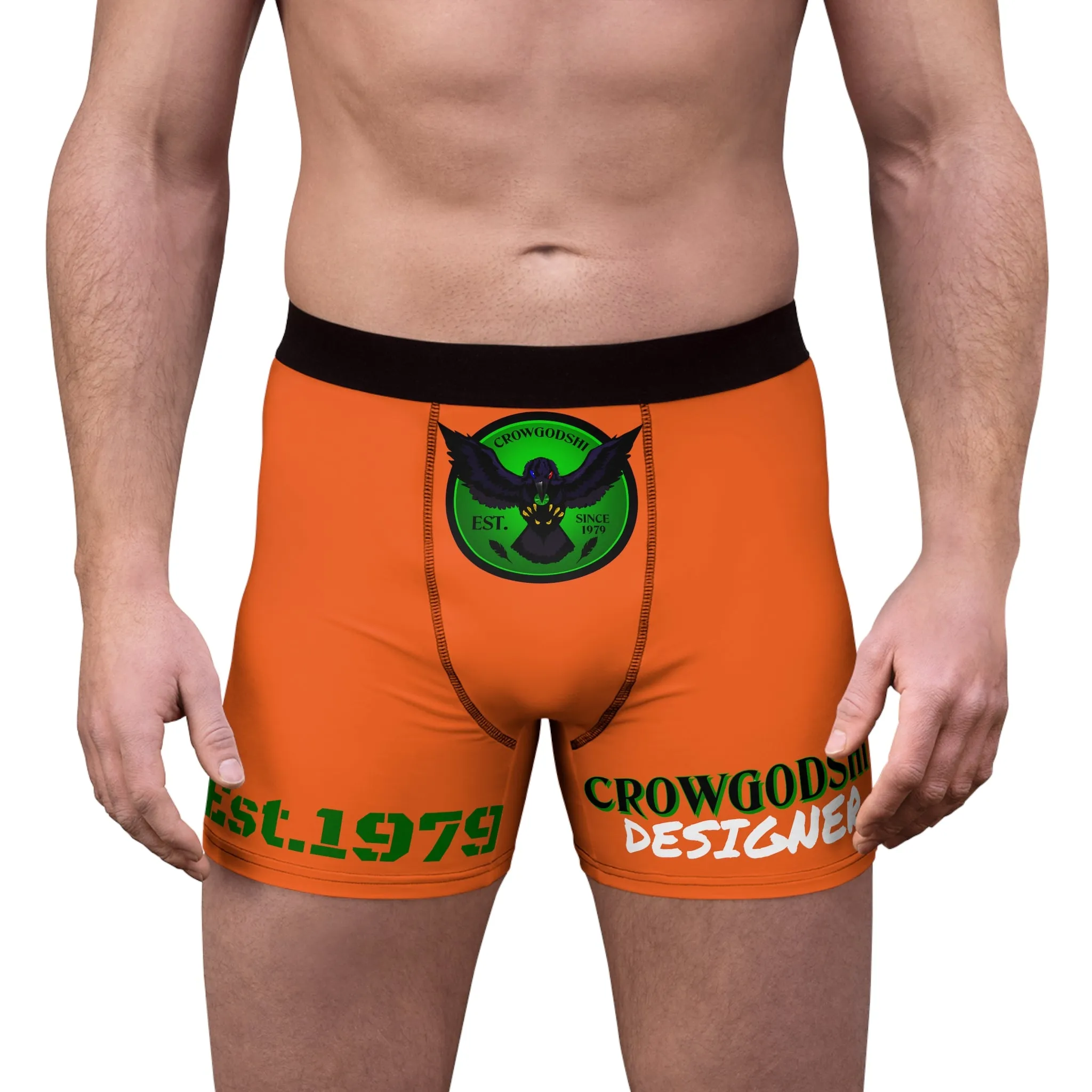 Men's Orange CD Est.1979 Boxer Briefs