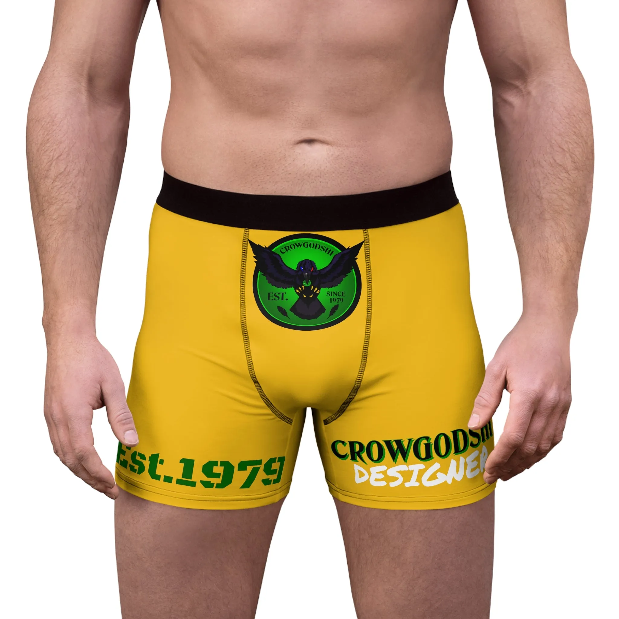 Men's Yellow CD Est.1979 Boxer Briefs