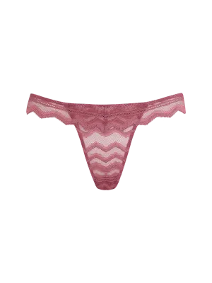 Muse by Coco de Mer Margot Brazilian Knicker in Deep Rose