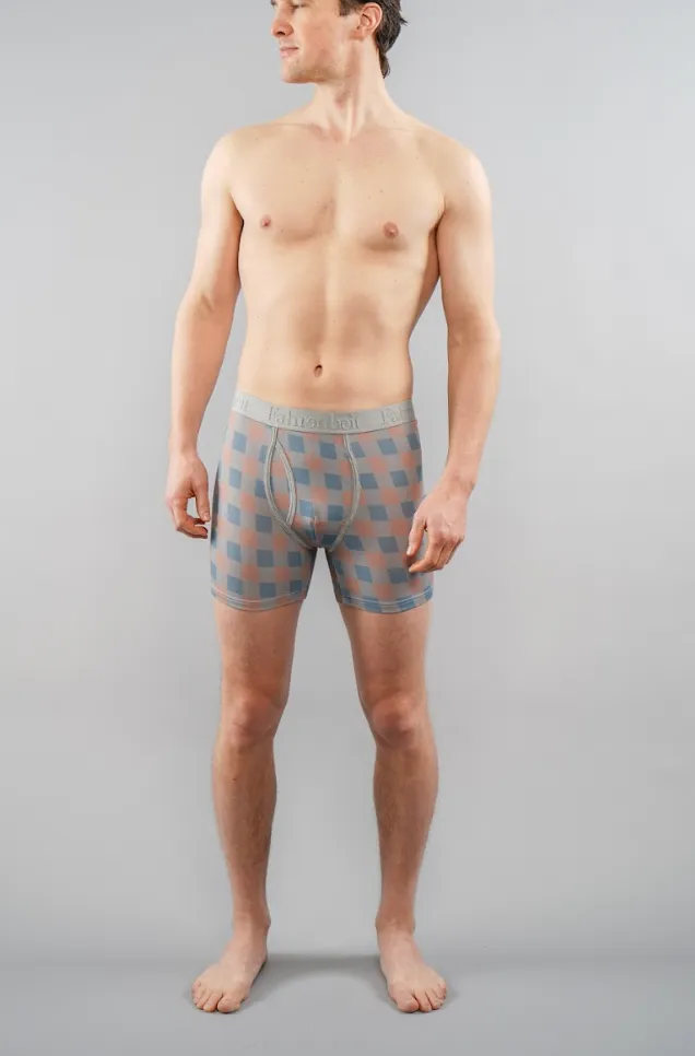 Newman Boxer Brief | Grey Checkerboard