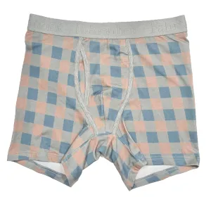 Newman Boxer Brief | Grey Checkerboard