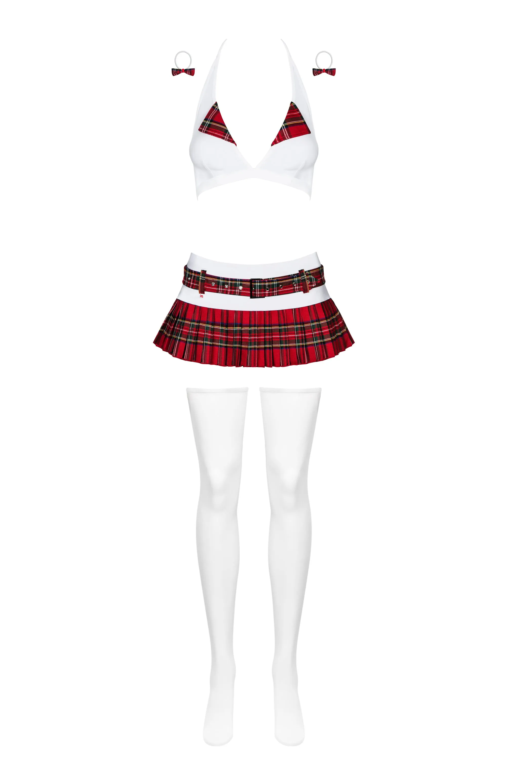 Obsessive Sexy Lingerie Schooly School Girl 5 Piece Costume Set