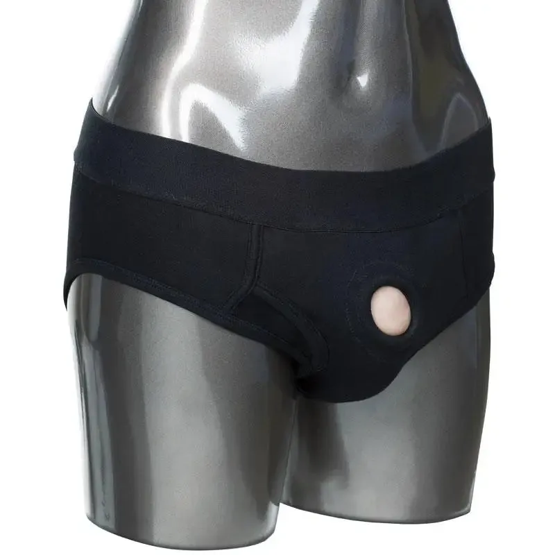 Packer Strap-on Harness Boxer Shorts with Reinforced O-ring, L-xl