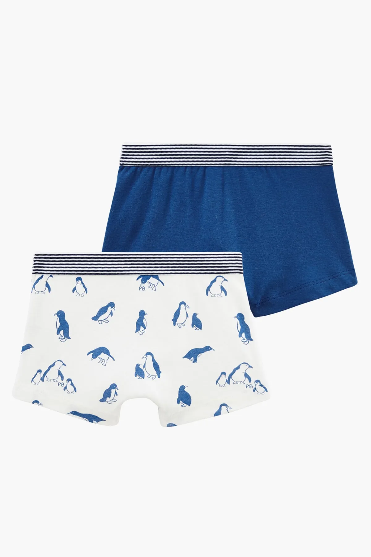 Petit Bateau 2-Pack Boys Boxer Shorts - Penguin (Size 3 left)