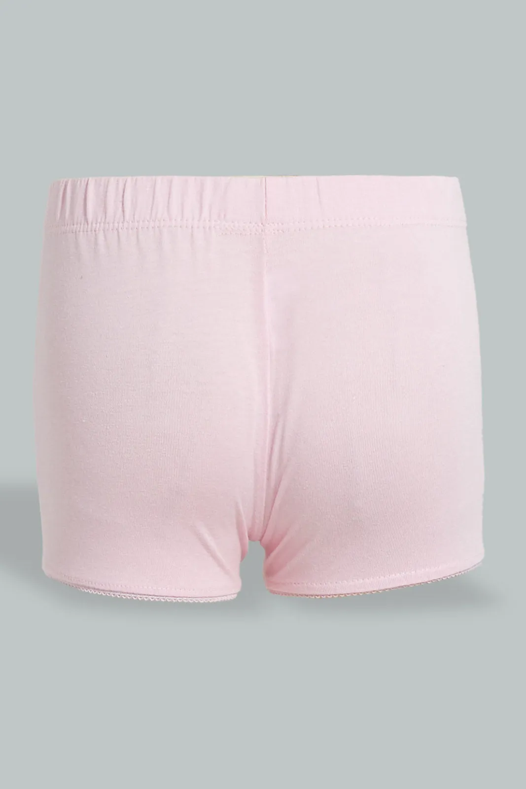 Pink Boxer Short For Girls (Pack of 2)