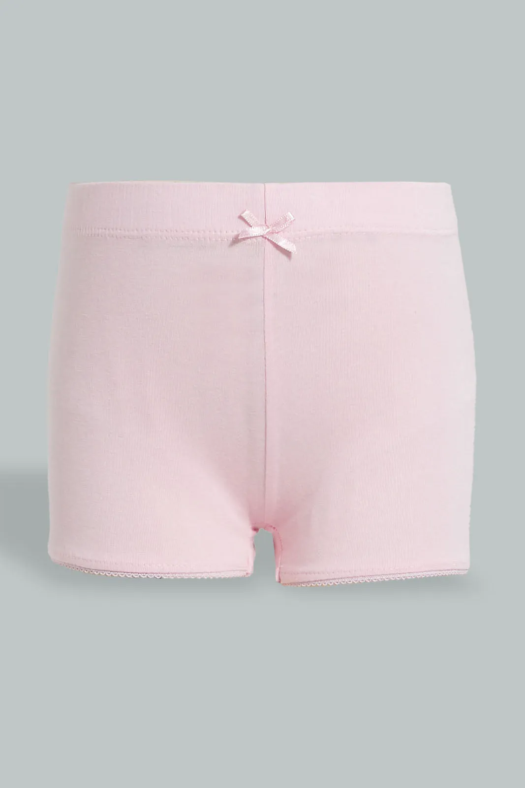 Pink Boxer Short For Girls (Pack of 2)