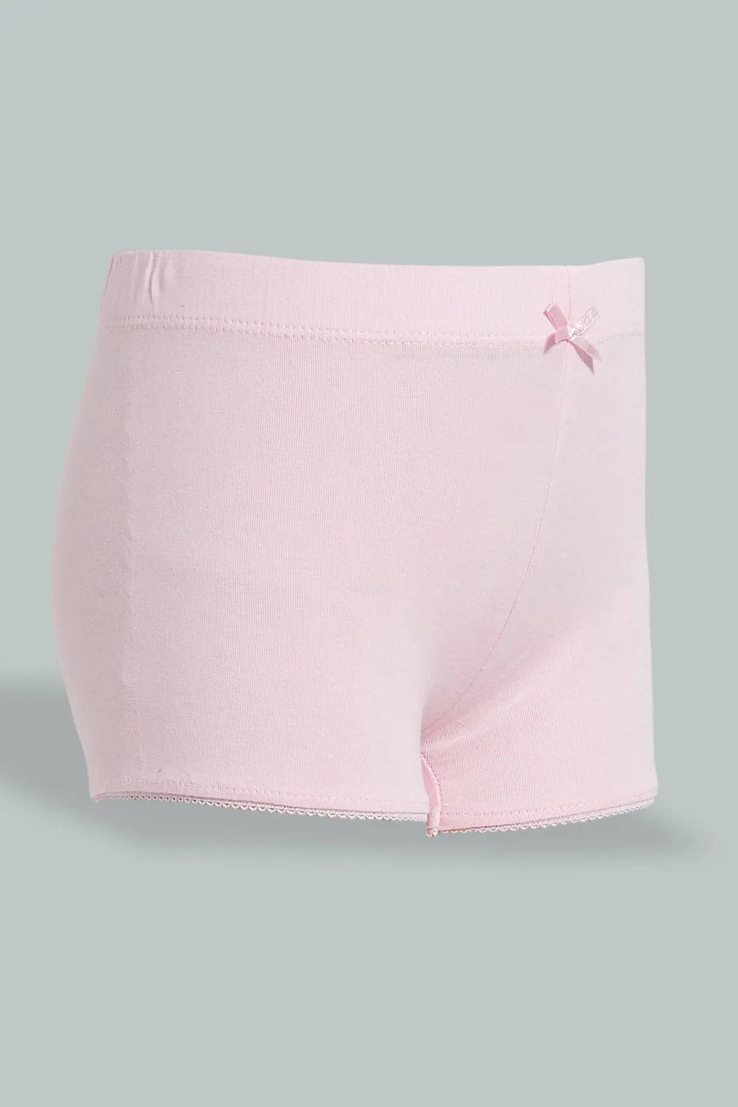 Pink Boxer Short For Girls (Pack of 2)