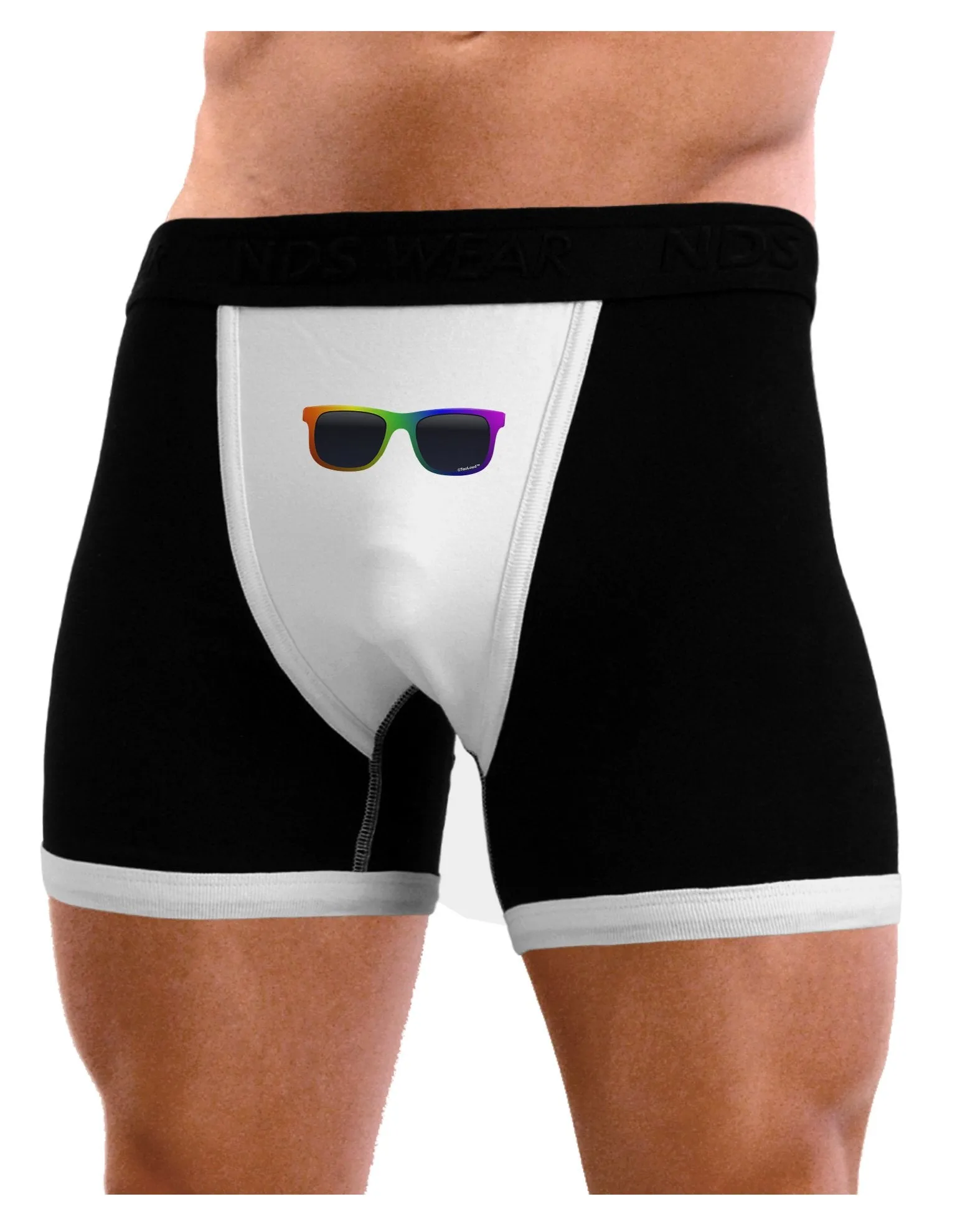 Pride Rainbow Glasses Mens Boxer Brief Underwear by TooLoud