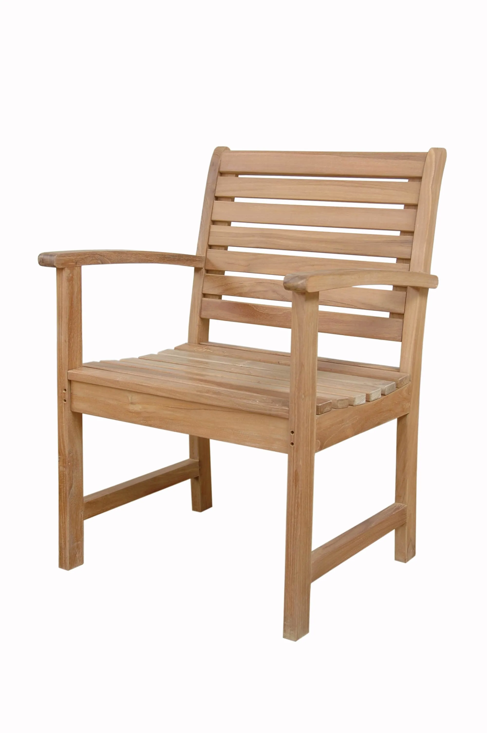 Raw Teak Victoria Dining Armchair, 36 H x 26 W x 26 L, Delivered Free In 5 - 9 Working Days.