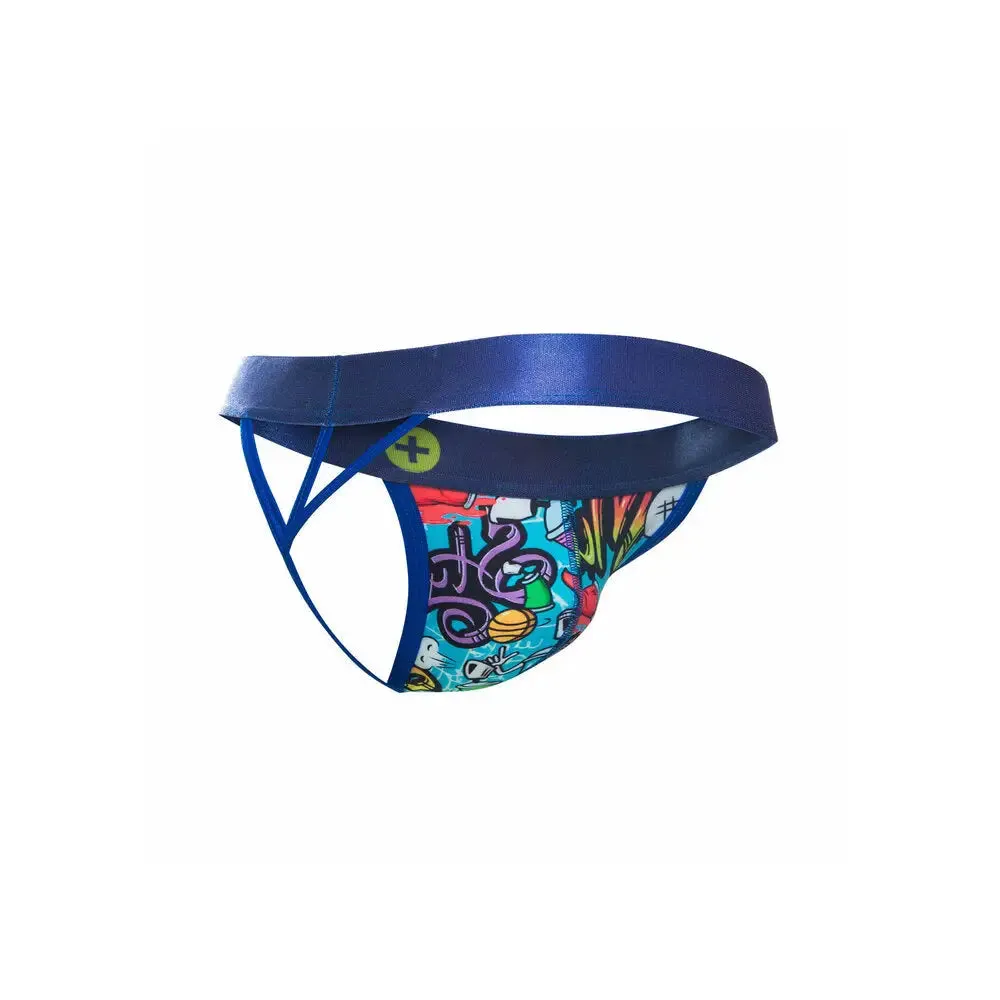 Sexy Multi-colored Male Hipster Thong with Elastic Waistband