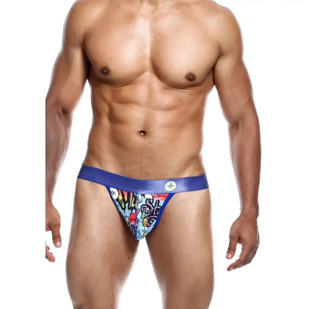 Sexy Multi-colored Male Hipster Thong with Elastic Waistband