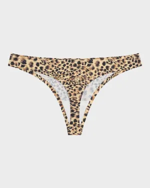 SheCurve®Low-Rise Animal Print Seamless Thong Panty