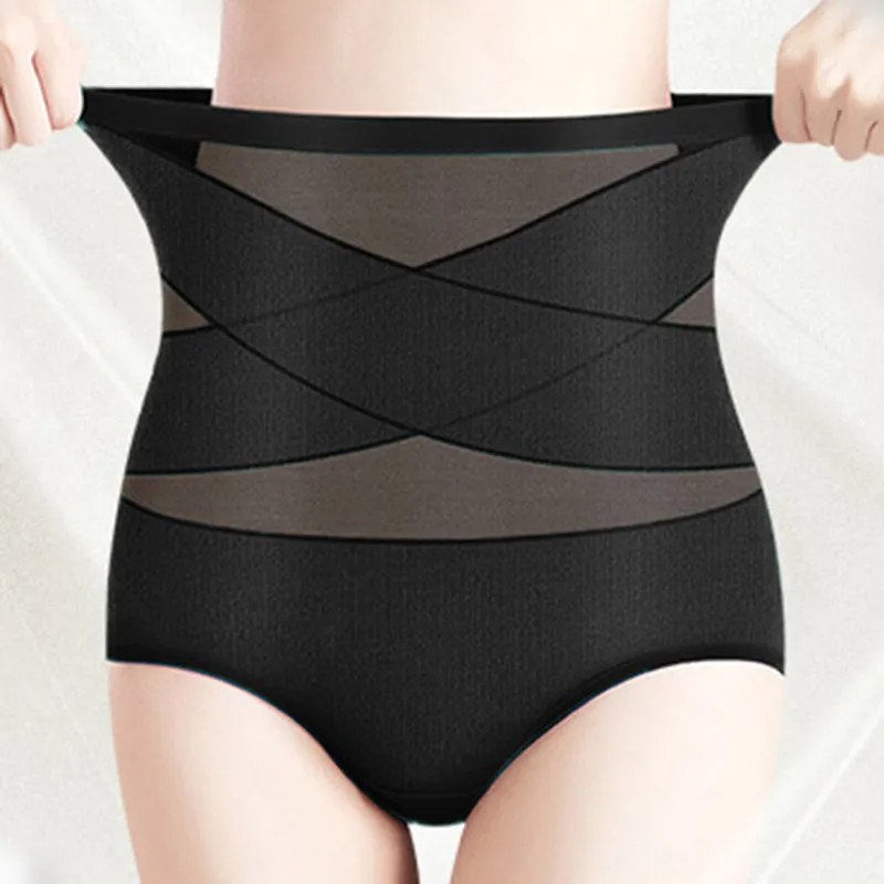 Silk High Waist Crossover Body Shaping Panties