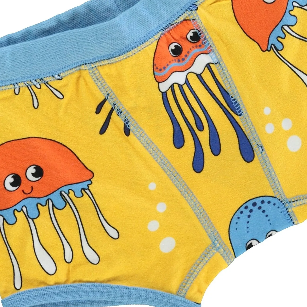 Småfolk Yellow Underwear Set With Mermaids