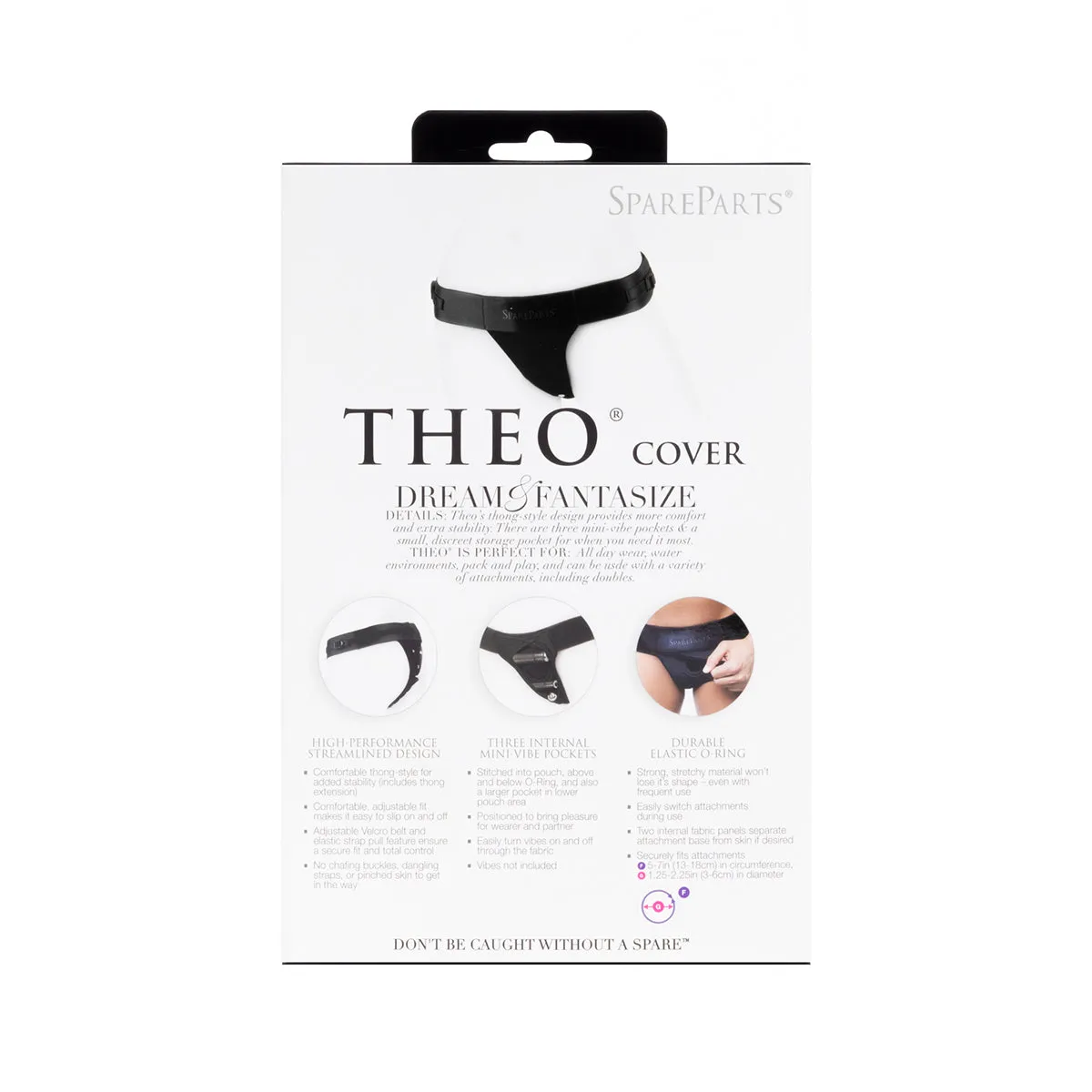 SpareParts Theo Cover Underwear Harness Black (Single Strap)