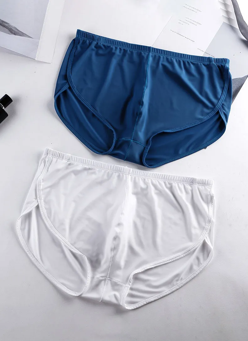 The 2nd Superior Ice Silk Side Split Sexy Men's Shorts