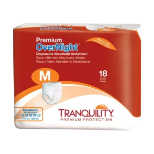 Tranquility Premium Overnight Disposable Absorbent Incontinence Underwear (DAU)