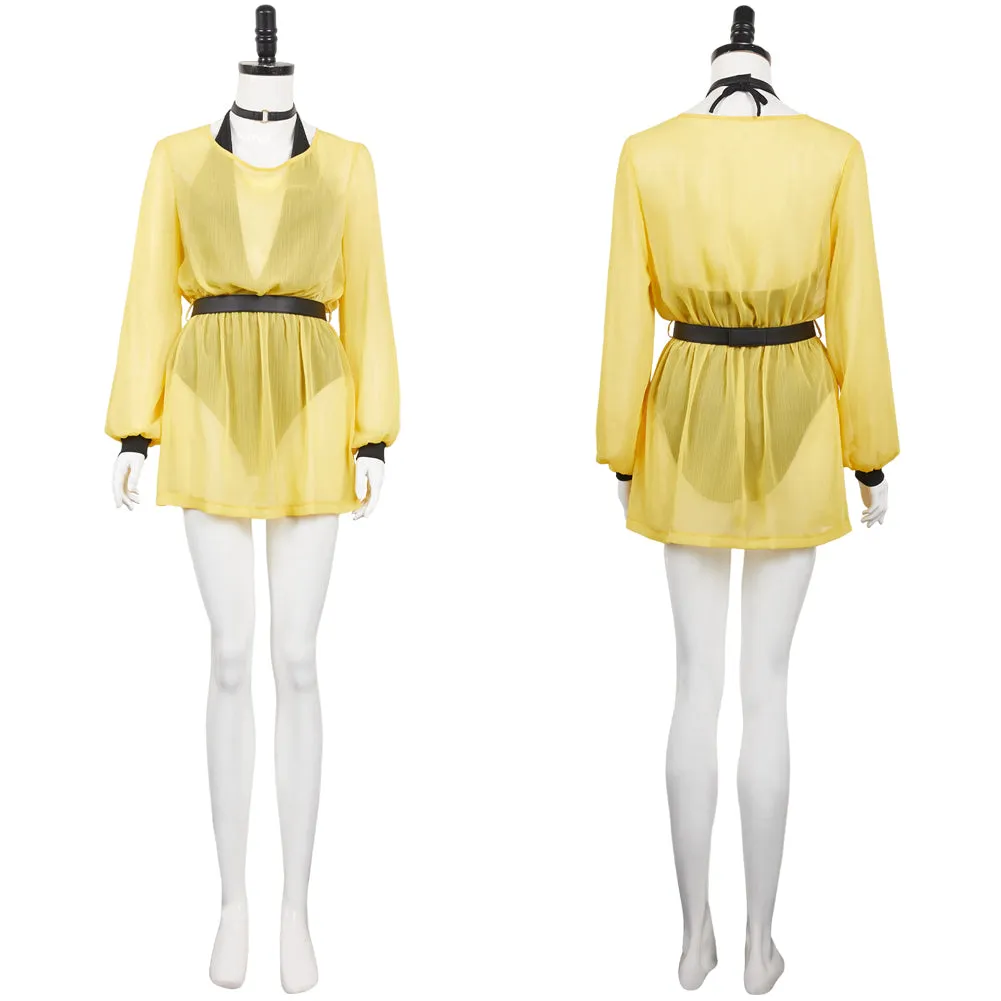 Watchmen Chapter I (2024) Silk Spectre Women Yellow Outfit Party Carnival Halloween Cosplay Costume