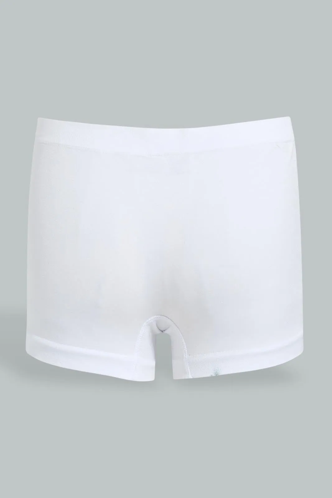 White Boxer Short For Girls (Pack of 2)