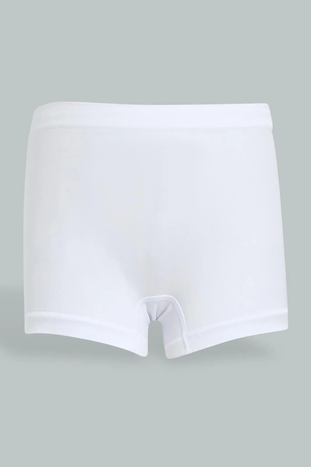 White Boxer Short For Girls (Pack of 2)