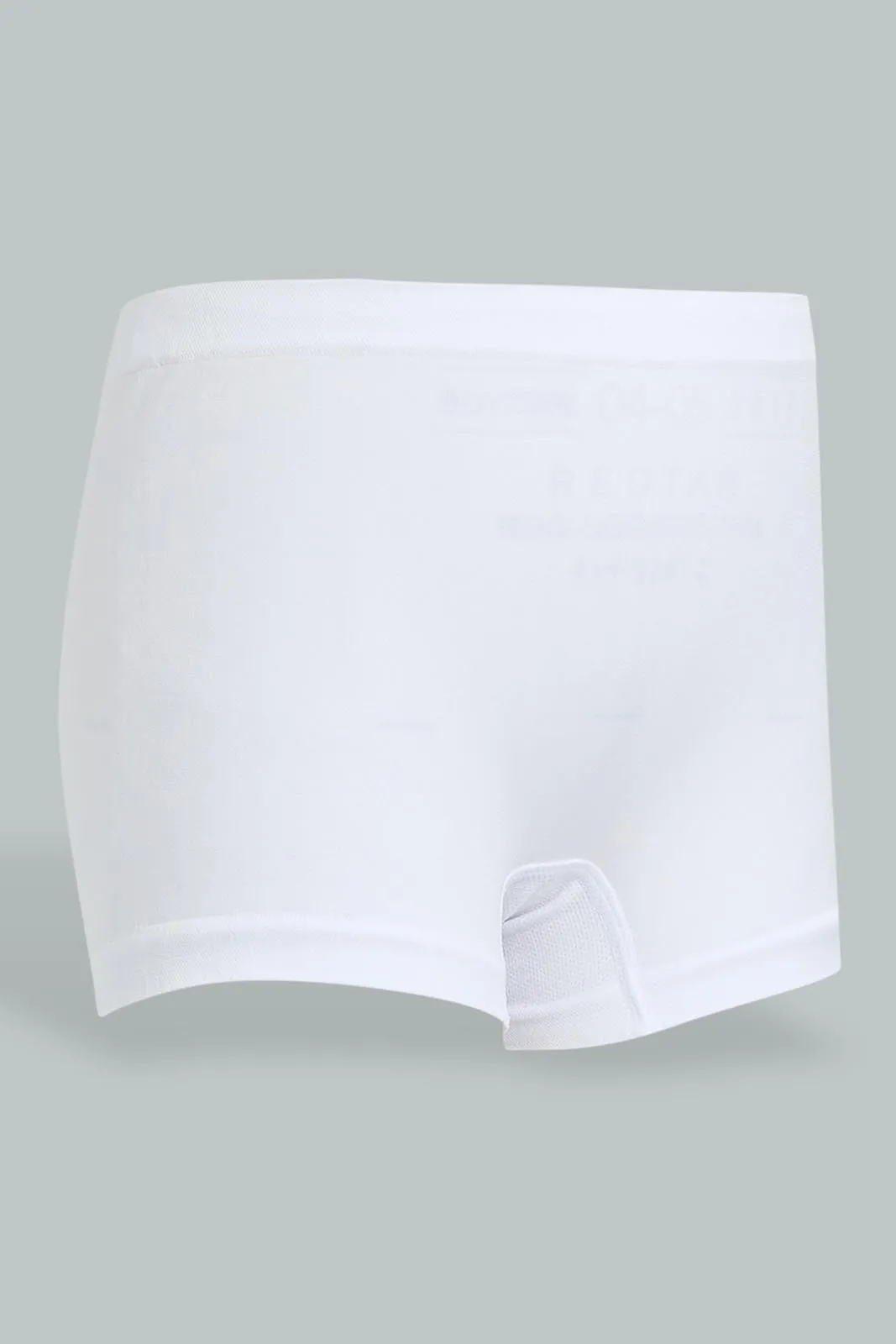 White Boxer Short For Girls (Pack of 2)