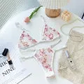 Women Lace Bra Sets Seamless Underwear Backless Vest Sexy Bralette Lingerie Ultrathin Bra & Brief Sets Female