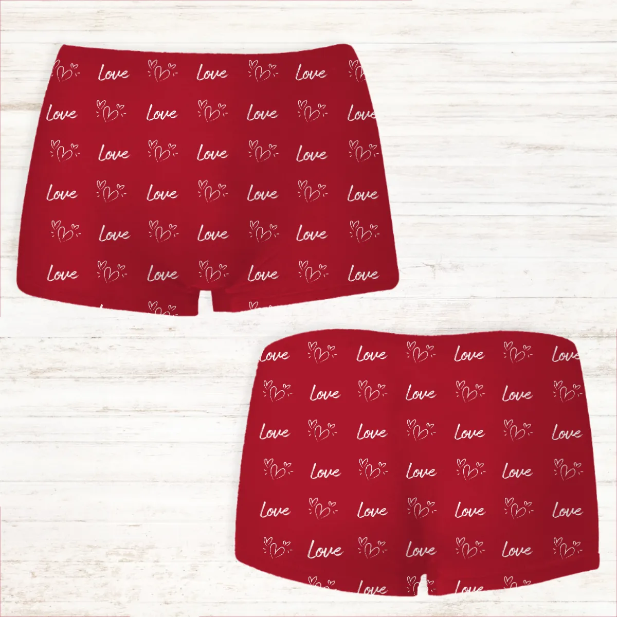 Women's Personalised Boxer Shorts