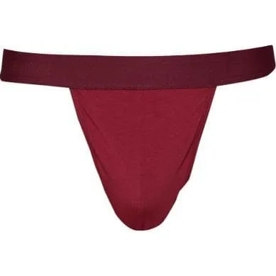 Wood Men's Jock Burgundy Red